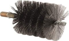 Value Collection - 3" Diam Helical Steel Tube Brush - 0.014" Filament Diam, 4-1/4" Brush Length, 7-1/2" OAL, 1/2-12 Male Shank - Exact Tool & Supply