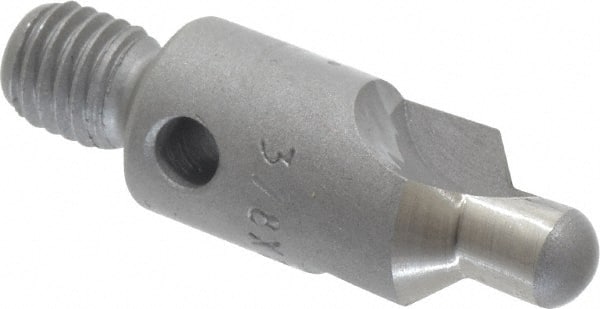 Made in USA - 2-1/2" OAL, 3/8" Head Diam, 2 Flute, 100° Incl Angle, Integral Pilot, Adjustable Stop Countersink - Exact Tool & Supply