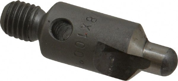 Made in USA - 2-1/2" OAL, 3/8" Head Diam, 2 Flute, 100° Incl Angle, Integral Pilot, Adjustable Stop Countersink - Exact Tool & Supply