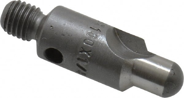 Made in USA - 2-1/2" OAL, 3/8" Head Diam, 2 Flute, 100° Incl Angle, Integral Pilot, Adjustable Stop Countersink - Exact Tool & Supply