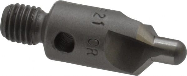 Made in USA - 2-1/2" OAL, 3/8" Head Diam, 3 Flute, 100° Incl Angle, Integral Pilot, Adjustable Stop Countersink - Exact Tool & Supply