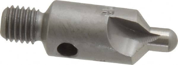 Made in USA - 2-1/2" OAL, 3/8" Head Diam, 3 Flute, 100° Incl Angle, Integral Pilot, Adjustable Stop Countersink - Exact Tool & Supply