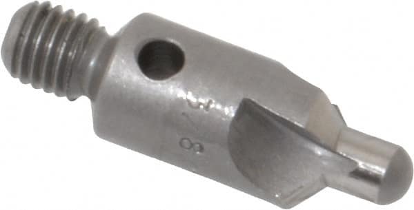 Made in USA - 2-1/2" OAL, 3/8" Head Diam, 3 Flute, 100° Incl Angle, Integral Pilot, Adjustable Stop Countersink - Exact Tool & Supply