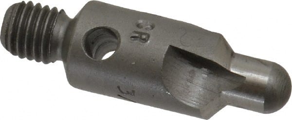 Made in USA - 2-1/2" OAL, 3/8" Head Diam, 3 Flute, 100° Incl Angle, Integral Pilot, Adjustable Stop Countersink - Exact Tool & Supply