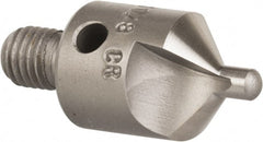 Made in USA - 1-1/8" OAL, 1/2" Head Diam, 2 Flute, 100° Incl Angle, Integral Pilot, Adjustable Stop Countersink - Exact Tool & Supply