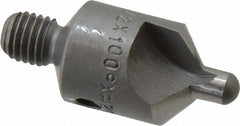 Made in USA - 2-1/2" OAL, 1/2" Head Diam, 2 Flute, 100° Incl Angle, Integral Pilot, Adjustable Stop Countersink - Exact Tool & Supply
