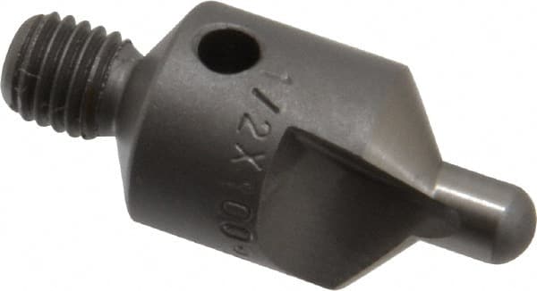 Made in USA - 2-1/2" OAL, 1/2" Head Diam, 2 Flute, 100° Incl Angle, Integral Pilot, Adjustable Stop Countersink - Exact Tool & Supply