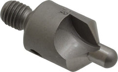 Made in USA - 2-1/2" OAL, 1/2" Head Diam, 2 Flute, 100° Incl Angle, Integral Pilot, Adjustable Stop Countersink - Exact Tool & Supply
