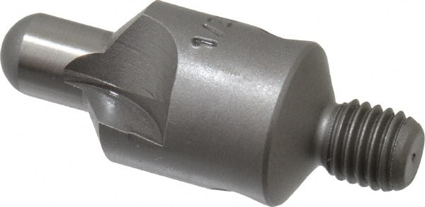 Made in USA - 1-1/4" OAL, 1/2" Head Diam, 2 Flute, 100° Incl Angle, Integral Pilot, Adjustable Stop Countersink - Exact Tool & Supply