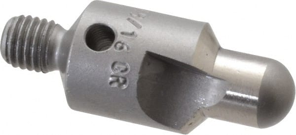 Made in USA - 2-1/2" OAL, 1/2" Head Diam, 2 Flute, 100° Incl Angle, Integral Pilot, Adjustable Stop Countersink - Exact Tool & Supply