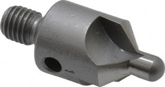 Made in USA - 2-1/2" OAL, 1/2" Head Diam, 3 Flute, 100° Incl Angle, Integral Pilot, Adjustable Stop Countersink - Exact Tool & Supply