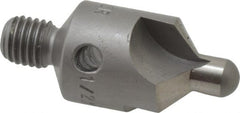 Made in USA - 2-1/2" OAL, 1/2" Head Diam, 3 Flute, 100° Incl Angle, Integral Pilot, Adjustable Stop Countersink - Exact Tool & Supply