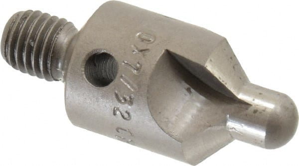 Made in USA - 2-1/2" OAL, 1/2" Head Diam, 3 Flute, 100° Incl Angle, Integral Pilot, Adjustable Stop Countersink - Exact Tool & Supply
