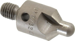 Made in USA - 2-1/2" OAL, 1/2" Head Diam, 3 Flute, 100° Incl Angle, Integral Pilot, Adjustable Stop Countersink - Exact Tool & Supply