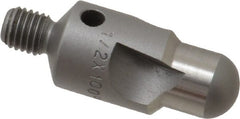 Made in USA - 2-1/2" OAL, 1/2" Head Diam, 3 Flute, 100° Incl Angle, Integral Pilot, Adjustable Stop Countersink - Exact Tool & Supply