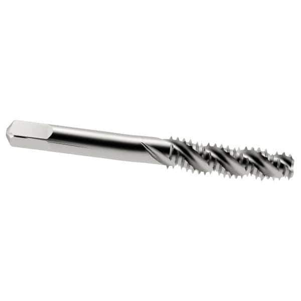 Interstate - 5/16-18 UNC 3 Flute 3B Bottoming Spiral Flute Tap - High Speed Steel, Bright Finish, 2-23/32" OAL, Right Hand Flute, Right Hand Thread, H3 - Exact Tool & Supply