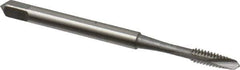 OSG - #4-40 UNC, 2 Flute, Bright Finish, High Speed Steel Spiral Point Tap - Plug Chamfer, Right Hand Thread, 1-7/8" OAL, 9/16" Thread Length, 0.141" Shank Diam, 3B Class of Fit, Series 288 - Exact Tool & Supply