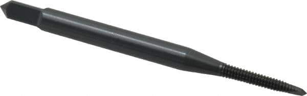 OSG - #2-56 UNC, 2 Flute, Oxide Finish, High Speed Steel Spiral Point Tap - Plug Chamfer, Right Hand Thread, 1-3/4" OAL, 7/16" Thread Length, 0.141" Shank Diam, 2B Class of Fit, Series 288 - Exact Tool & Supply