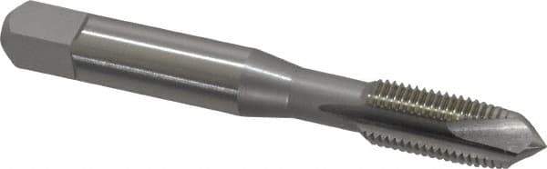 OSG - 3/8-24 UNF, 3 Flute, Bright Finish, High Speed Steel Spiral Point Tap - Plug Chamfer, Right Hand Thread, 2-15/16" OAL, 1-1/4" Thread Length, 0.381" Shank Diam, 2B Class of Fit, Series 288 - Exact Tool & Supply