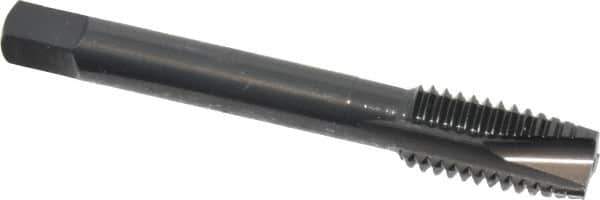 OSG - 1/2-13 UNC, 3 Flute, Oxide Finish, High Speed Steel Spiral Point Tap - Plug Chamfer, Right Hand Thread, 3-3/8" OAL, 1-21/32" Thread Length, 0.367" Shank Diam, 2B Class of Fit, Series 288 - Exact Tool & Supply