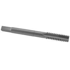 OSG - 7/16-14 UNC, 3 Flute, Oxide Finish, High Speed Steel Spiral Point Tap - Plug Chamfer, Right Hand Thread, 3-5/32" OAL, 1-7/16" Thread Length, 0.323" Shank Diam, 2B Class of Fit, Series 288 - Exact Tool & Supply