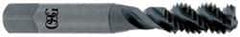 OSG - 7/16-20 UNF 3 Flute 2B Bottoming Spiral Flute Tap - High Speed Steel, Oxide Finish, 3-5/32" OAL, Right Hand Flute, Right Hand Thread - Exact Tool & Supply