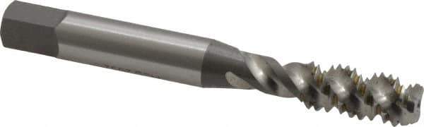 OSG - 5/16-18 UNC 3 Flute 2B Bottoming Spiral Flute Tap - High Speed Steel, Bright Finish, 2-23/32" OAL, Right Hand Flute, Right Hand Thread - Exact Tool & Supply