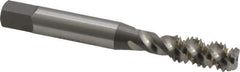 OSG - 5/16-18 UNC 3 Flute 2B Bottoming Spiral Flute Tap - High Speed Steel, Bright Finish, 2-23/32" OAL, Right Hand Flute, Right Hand Thread - Exact Tool & Supply