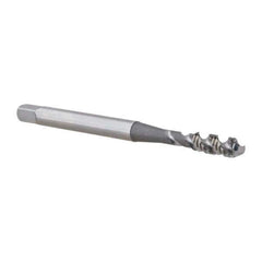 OSG - #5-40 UNC 2 Flute 2B Bottoming Spiral Flute Tap - High Speed Steel, Bright Finish, 1-15/16" OAL, Right Hand Flute, Right Hand Thread - Exact Tool & Supply