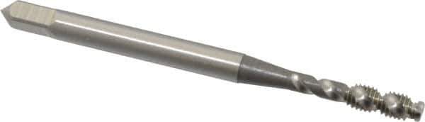 OSG - M3x0.50 Metric Coarse 2 Flute 6H Bottoming Spiral Flute Tap - High Speed Steel, Bright Finish, 1-15/16" OAL, Right Hand Flute, Right Hand Thread - Exact Tool & Supply