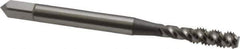 OSG - M4x0.70 Metric Coarse 3 Flute 6H Bottoming Spiral Flute Tap - High Speed Steel, Bright Finish, 2-1/8" OAL, Right Hand Flute, Right Hand Thread - Exact Tool & Supply