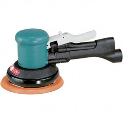 Dynabrade - 12,000 OPM, 23 CFM Air Consumption, Palm Air Orbital Sander - Round Pad, 1/4 NPT Inlet - Exact Tool & Supply