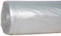 Value Collection - 100' Long x 20' Wide Polyethylene Tarp & Dust Cover - Clear, 4 mil Thickness - Exact Tool & Supply