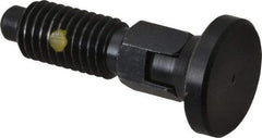 Gibraltar - M10x1.5, 20mm Thread Length, 0.236" Max Plunger Diam, 0.22 Lb Init to 2.02 Lb Final End Force, Locking Knob Handle Plunger - Delrin Knob, 0.98" Body Length, 0.79" Length Under Head/Shoulder, 0.196" Plunger Projection - Exact Tool & Supply