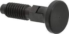 Gibraltar - 3/8-16, 1/4" Max Plunger Diam, 0.25 Lb Init to 2 Lb Final End Force, Locking Knob Handle Plunger - Delrin Knob, 0.94" Body Length, 3/4" Length Under Head/Shoulder, 0.18" Plunger Projection - Exact Tool & Supply