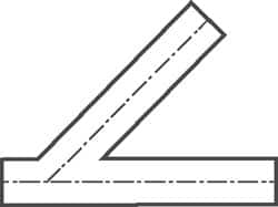 VNE - 2-1/2" Weld Style Sanitary Stainless Steel Pipe 45° Lateral - Exact Tool & Supply