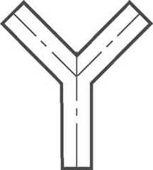 VNE - 3" Weld Style Sanitary Stainless Steel Pipe True Y - Exact Tool & Supply