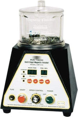 Raytech - 1/12 hp, 150 Grams Pin Capacity, Centrifugal Magnetic Finisher - 6" Bowl Diam, 115 Volts, with Variable Speed, Forward-Reverse Function & Programmable Timer - Exact Tool & Supply
