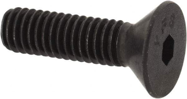 Value Collection - #8-36 UNF Hex Socket Drive, 82° Flat Screw - Alloy Steel, Black Oxide Finish, Fully Threaded, 5/8" OAL - Exact Tool & Supply