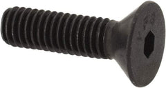 Value Collection - #8-36 UNF Hex Socket Drive, 82° Flat Screw - Alloy Steel, Black Oxide Finish, Fully Threaded, 5/8" OAL - Exact Tool & Supply