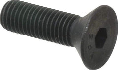 Value Collection - 1/4-28 UNF Hex Socket Drive, 82° Flat Screw - Alloy Steel, Black Oxide Finish, Fully Threaded, 7/8" OAL - Exact Tool & Supply