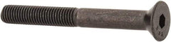 Value Collection - 1/4-28 UNF Hex Socket Drive, 82° Flat Screw - Alloy Steel, Black Oxide Finish, Partially Threaded, 2-1/4" OAL - Exact Tool & Supply