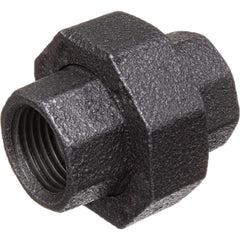 Black Pipe Fittings; Fitting Type: Union; Fitting Size: 3/8″; Material: Malleable Iron; Finish: Black; Fitting Shape: Straight; Thread Standard: BSPT; Connection Type: Threaded; Hex Head Size: 1.26; Lead Free: No; Standards: ASTM A197; BS EN 1562