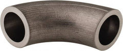 VNE - 1/2", Unpolished Style, Sanitary Stainless Steel Pipe 90° Elbow - Butt Weld x Butt Weld Connection, Grade 316L - Exact Tool & Supply