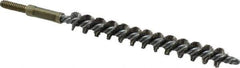 Value Collection - 3/8" Diam Helical Stainless Steel Tube Brush - 0.008" Filament Diam, 3-1/8" Brush Length, 5-1/8" OAL, 3/16-24 Male Shank - Exact Tool & Supply