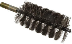Value Collection - 2-1/4" Diam Helical Stainless Steel Tube Brush - 0.012" Filament Diam, 4-1/4" Brush Length, 7-1/2" OAL, 1/2-12 Male Shank - Exact Tool & Supply