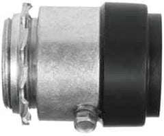 Cooper Crouse-Hinds - 1" Trade, Malleable Iron Set Screw Straight Rigid/Intermediate (IMC) Conduit Connector - Noninsulated - Exact Tool & Supply