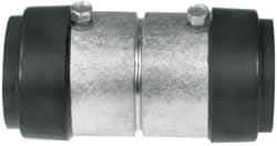 Cooper Crouse-Hinds - 1/2" Trade, Malleable Iron Set Screw Rigid/Intermediate (IMC) Conduit Coupling - Noninsulated - Exact Tool & Supply