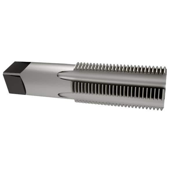 Interstate - 3/4-14 NPS Thread, 5 Flute Standard Pipe Tap - 3-1/4" OAL, 1-3/8" Thread Length, 29/32" Shank Diam, Bright Finish, High Speed Steel - Exact Tool & Supply