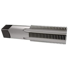 Interstate - 3/4-14 NPS Thread, 5 Flute Standard Pipe Tap - 3-1/4" OAL, 1-3/8" Thread Length, 29/32" Shank Diam, Bright Finish, High Speed Steel - Exact Tool & Supply